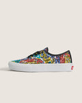 Vans Authentic Multicolor Graffiti Print Unisex Skate Shoes