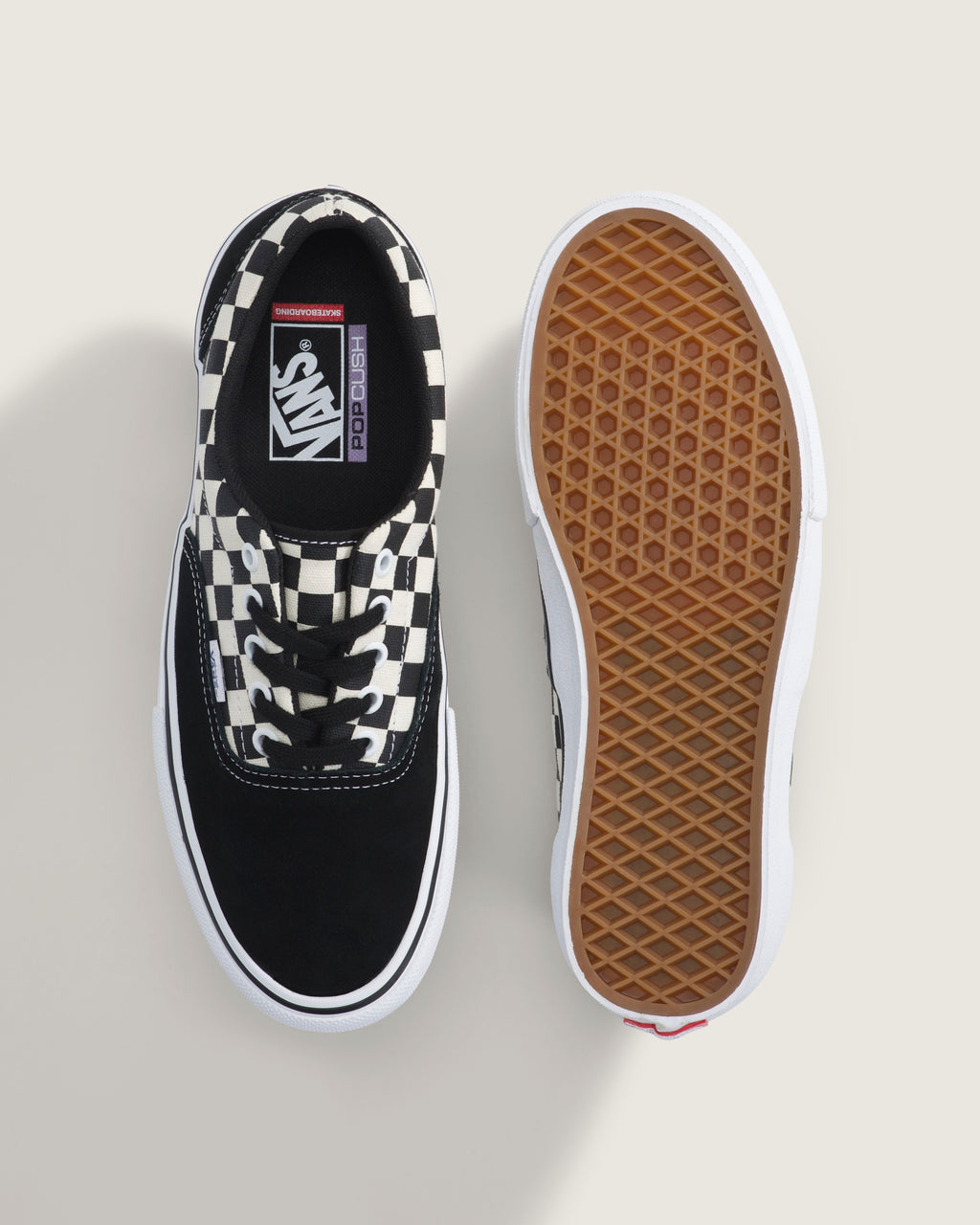 Vans Era Pro Black White Checkerboard Unisex Skate Shoes