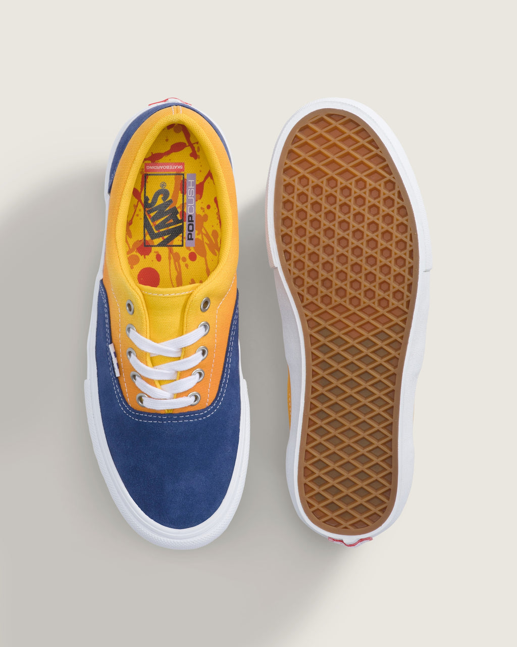 Vans Era Pro Blue Yellow Color-Block Unisex Skate Shoes