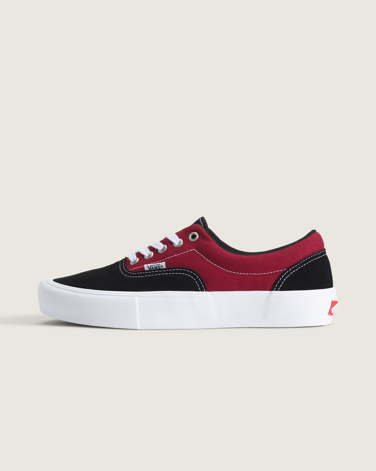 Vans Era Pro Black Red Color-Block Unisex Skate Shoes
