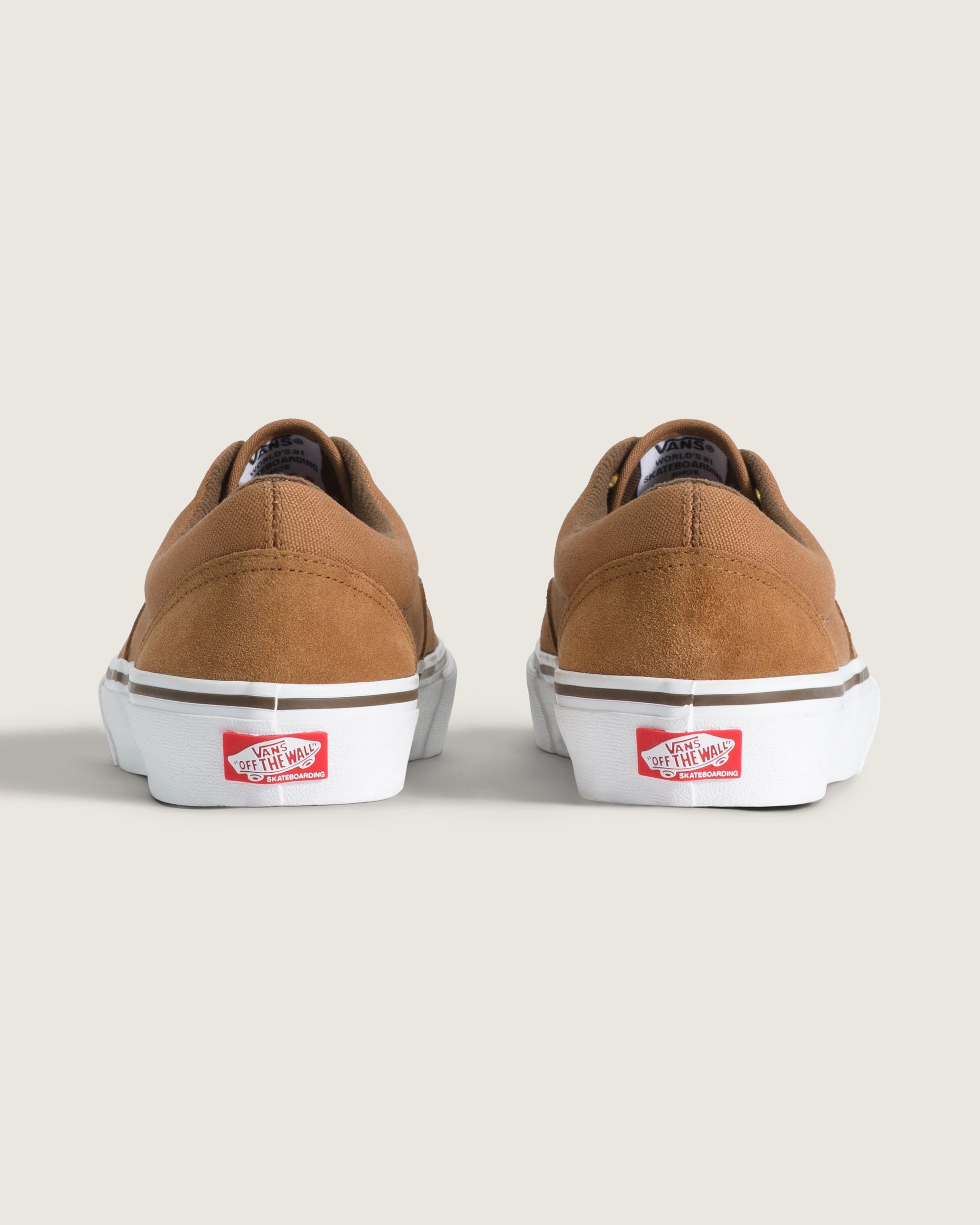 Vans Era Pro Light Brown Suede Gold Eyelets Unisex Skate Shoes