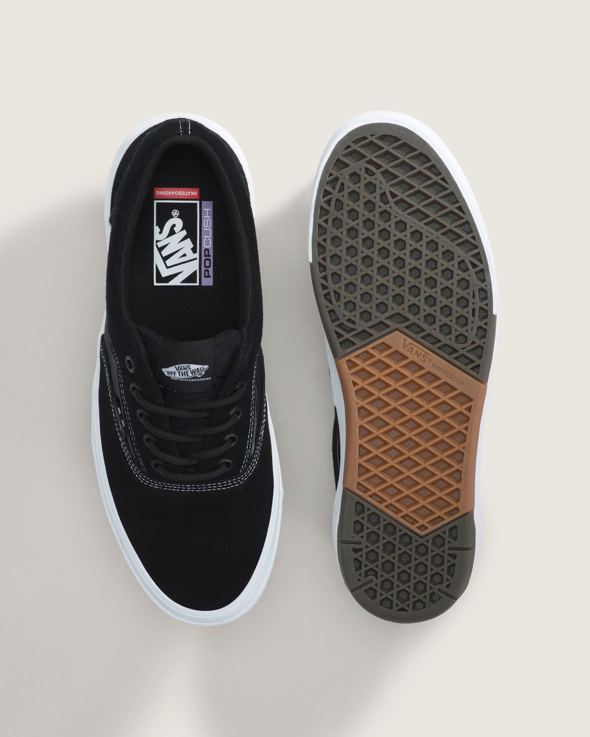 Vans Skate Mix Black Suede White Outsole Unisex Skate Shoes