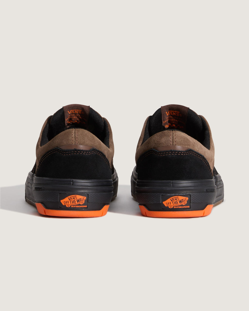 Vans Skate Mix Black Brown Color-Block Orange Accent Unisex Skate Shoes