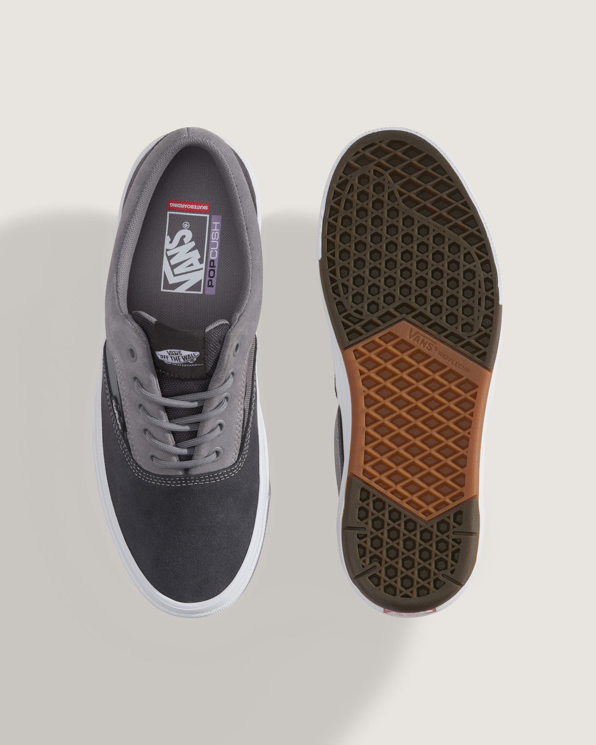 Vans Skate Mix Two-Tone Grey Suede White Outsole Unisex Skate Shoes