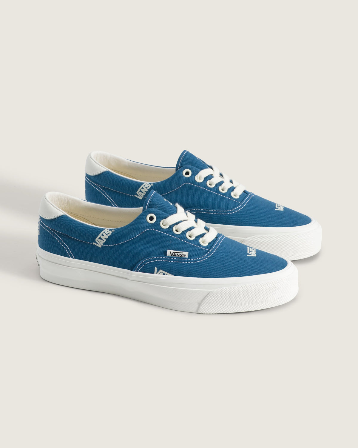 Vans Era Blue All-Over Logo Print Unisex Skate Shoes