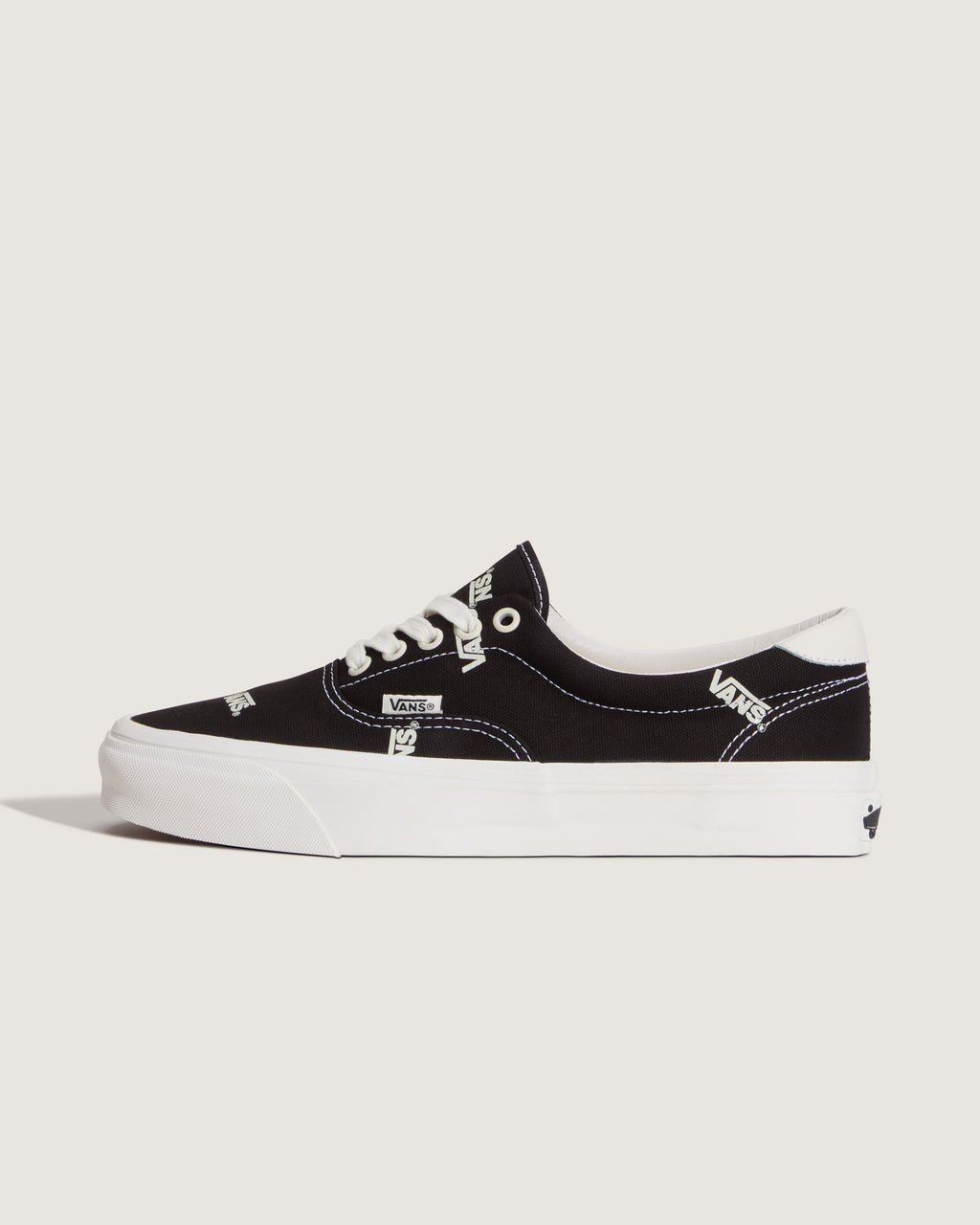 Vans Era Black All-Over Logo Print Unisex Skate Shoes
