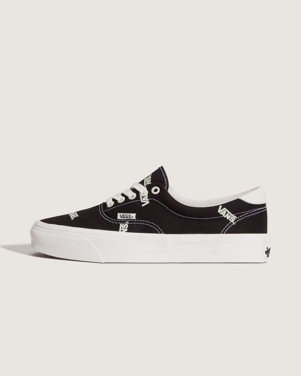 Vans Era Black All-Over Logo Print Unisex Skate Shoes