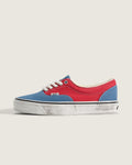 Vans Era Red Blue Color-Block Washed Canvas Unisex Skate Shoes