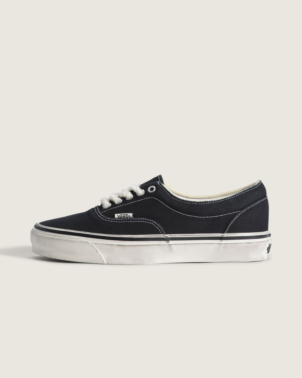 Vans Era Black Washed Canvas Vintage Unisex Skate Shoes