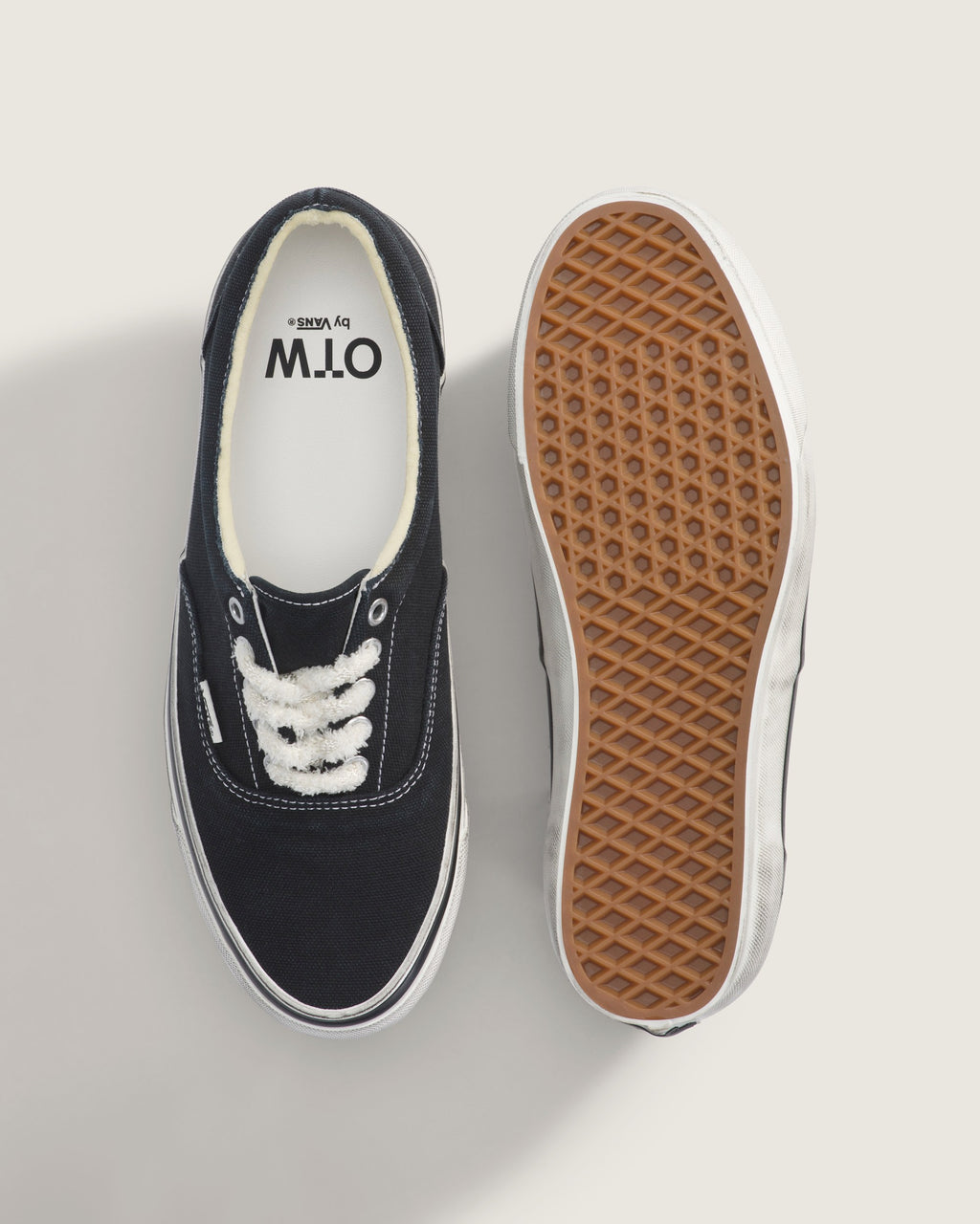Vans Era Black Washed Canvas Vintage Unisex Skate Shoes