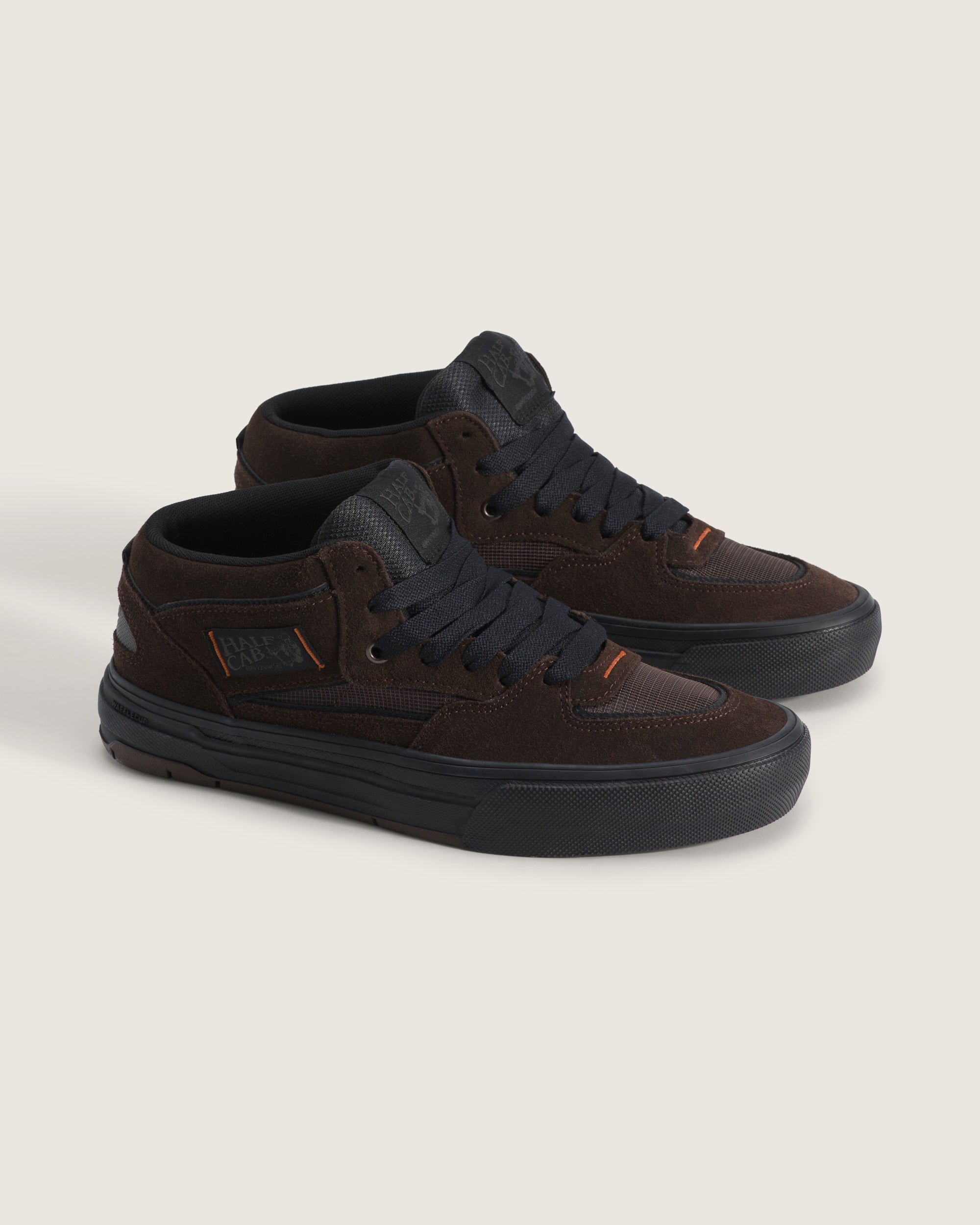 Vans Half Cab 3D Brown Suede Mesh Unisex Mid-Top Skate Shoes