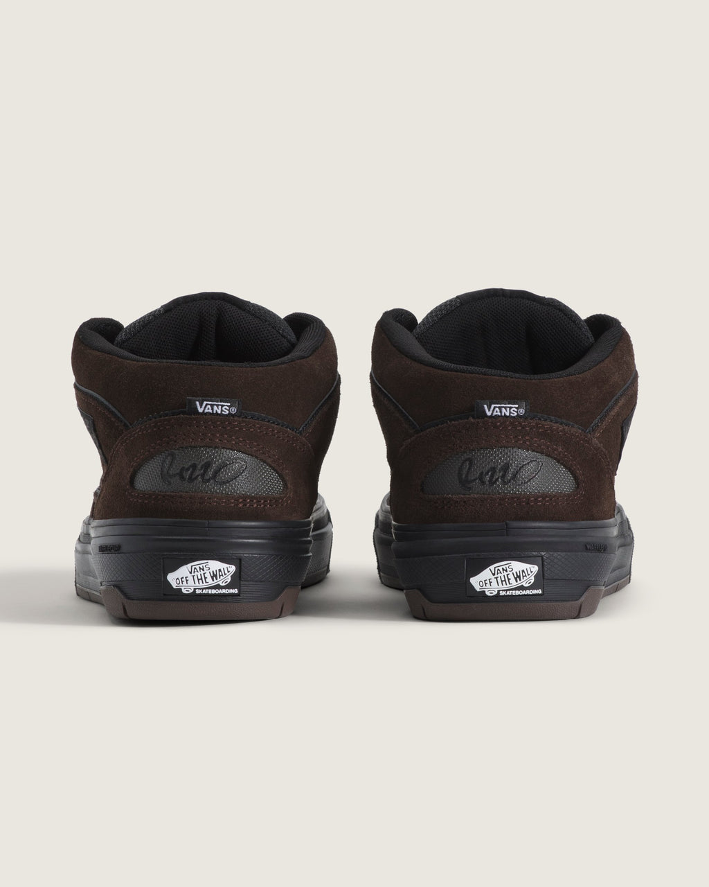 Vans Half Cab 3D Brown Suede Mesh Unisex Mid-Top Skate Shoes