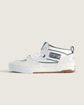Vans Half Cab 3D White Green Leather Suede Mid-Top Unisex Skate Shoes