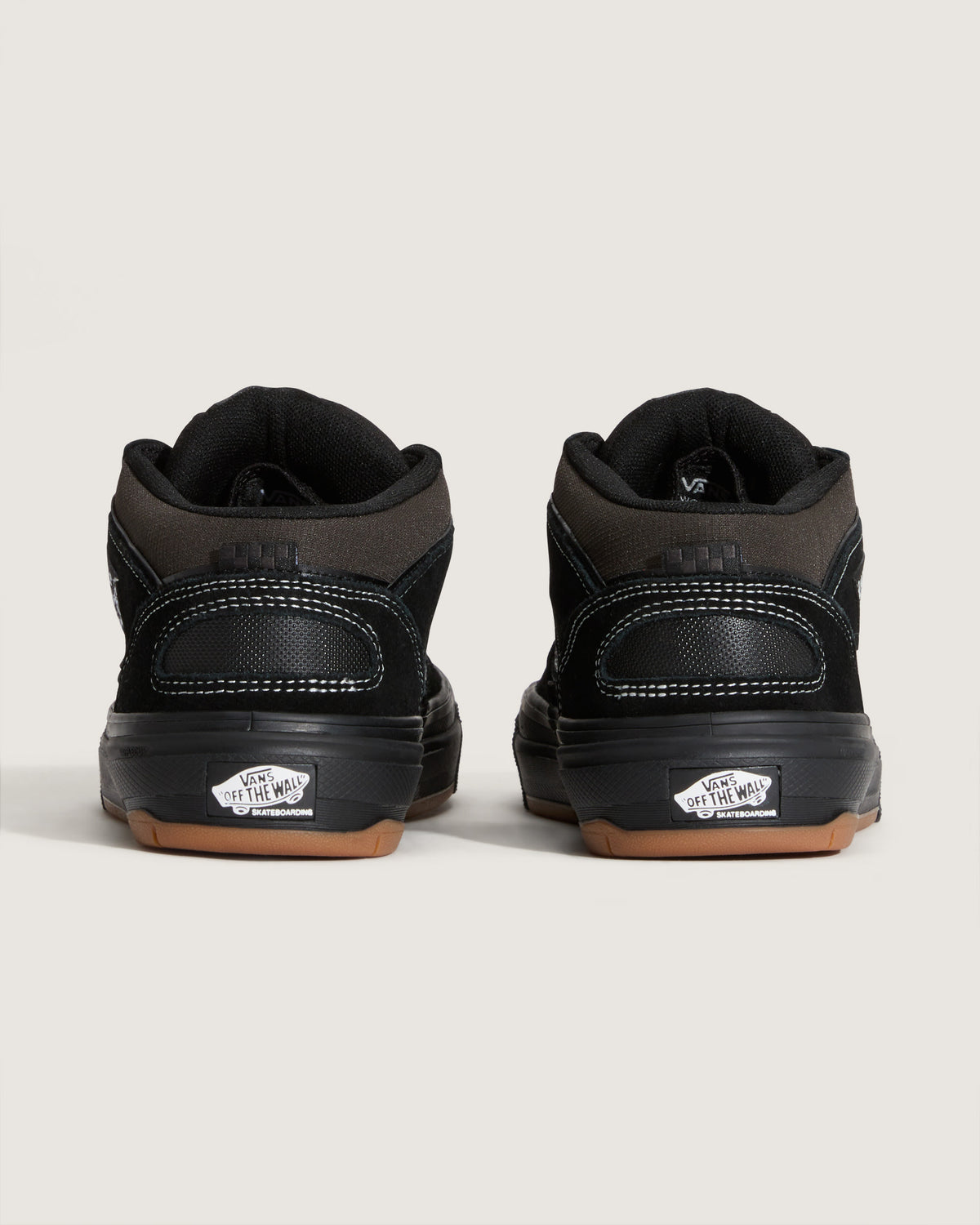 Vans Half Cab 3D Black Suede Mid-Top Unisex Skate Shoes