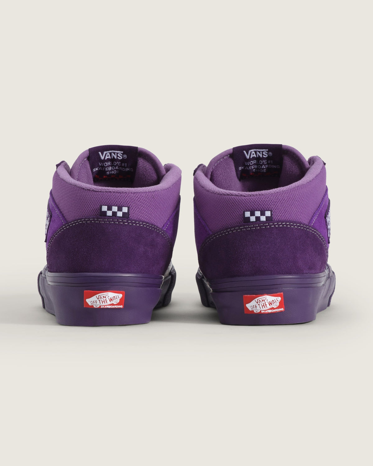 Vans Half Cab 3D Purple Suede Mid-Top Unisex Skate Shoes