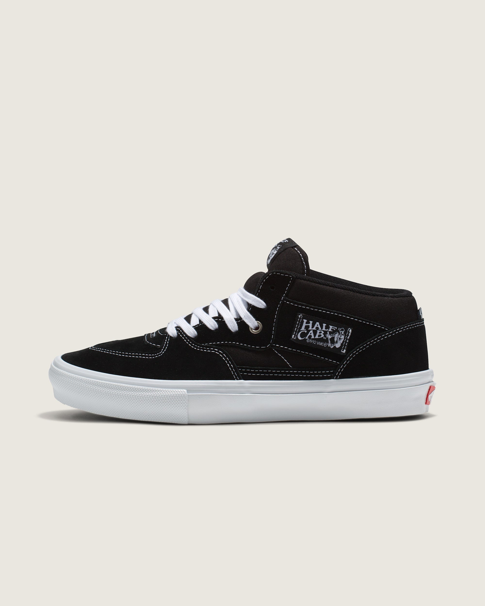 Vans Half Cab 3D Off-White Suede Canvas Mid-Top Unisex Skate Shoes