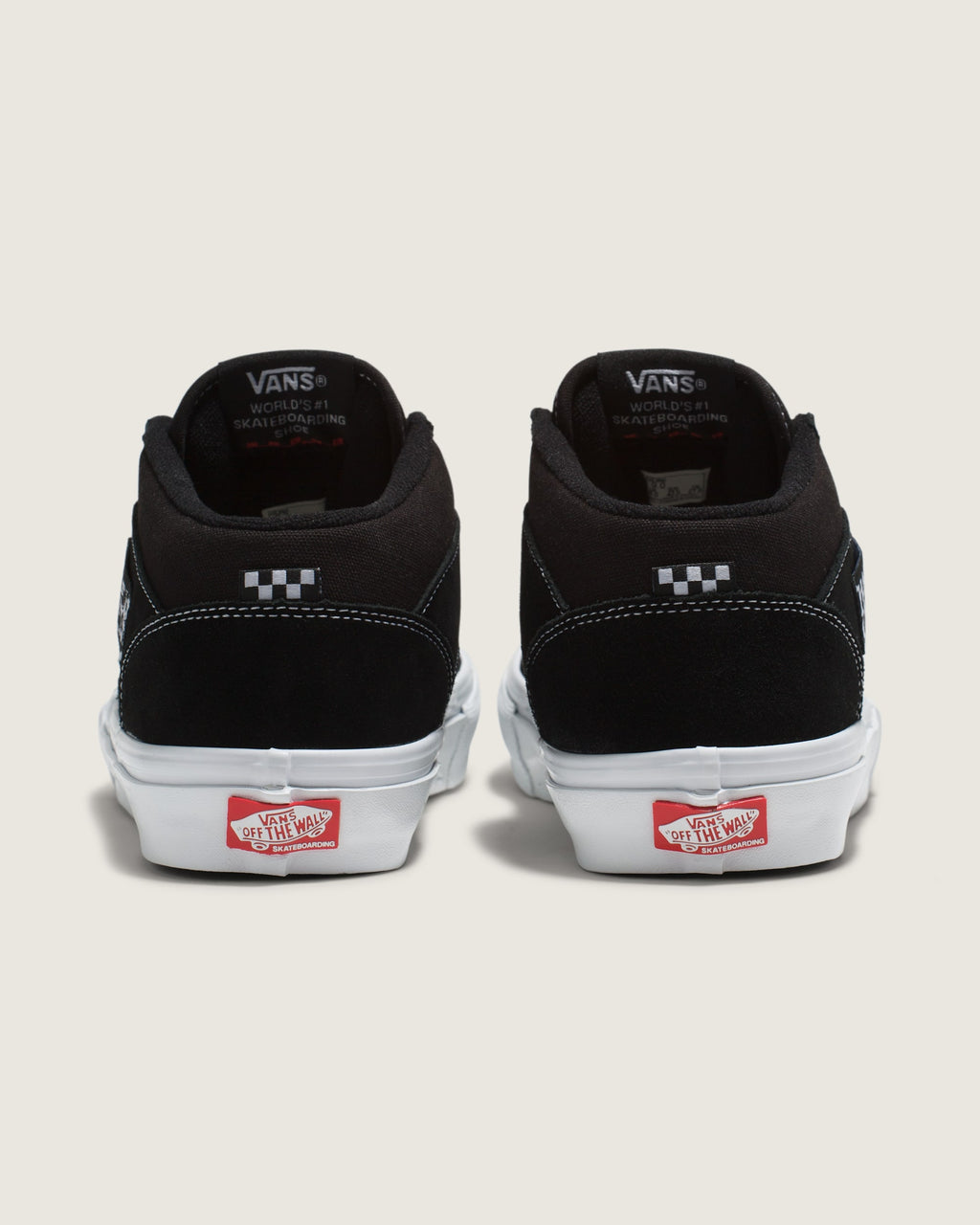 Vans Half Cab 3D Off-White Suede Canvas Mid-Top Unisex Skate Shoes