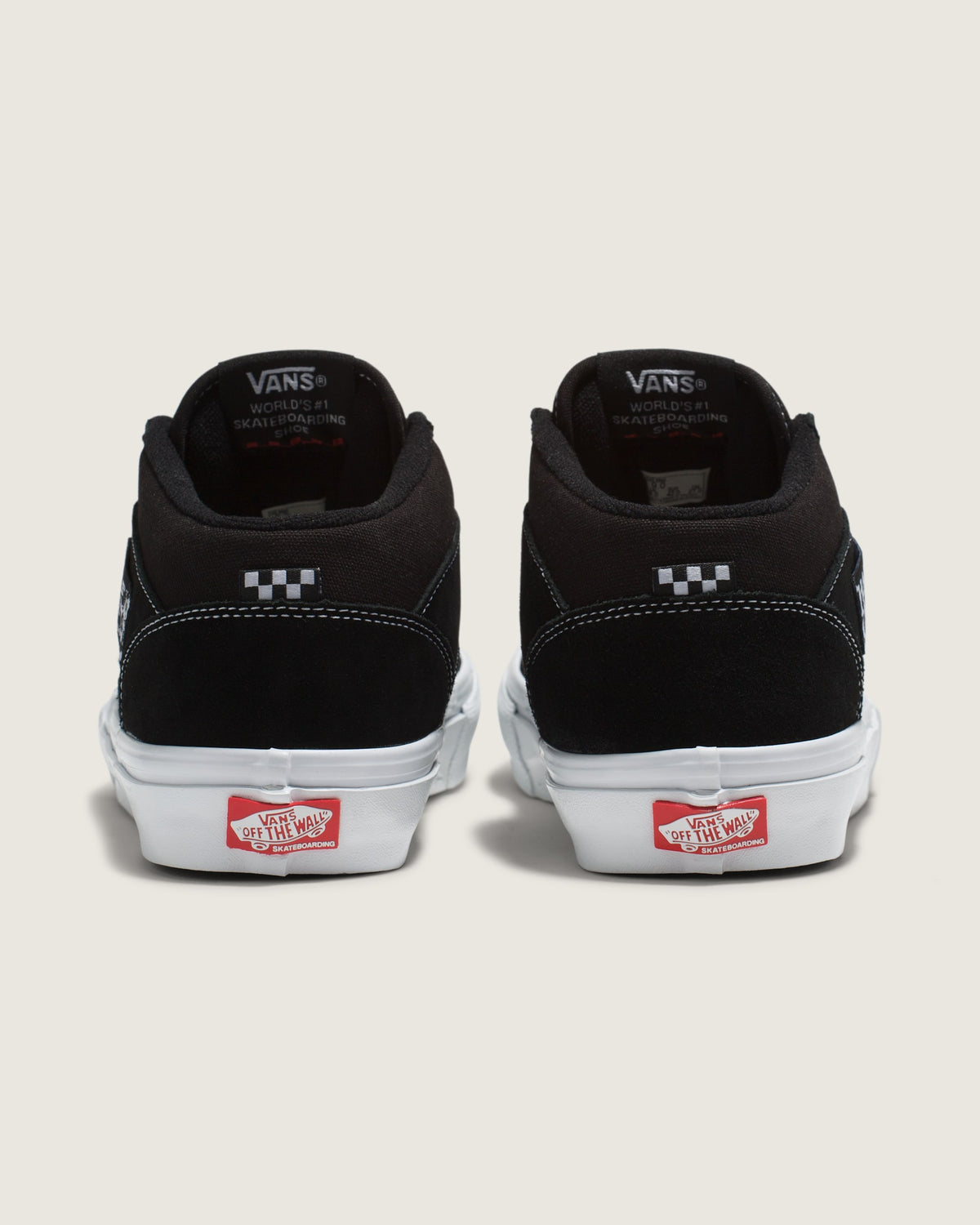 Vans Half Cab 3D Off-White Suede Canvas Mid-Top Unisex Skate Shoes