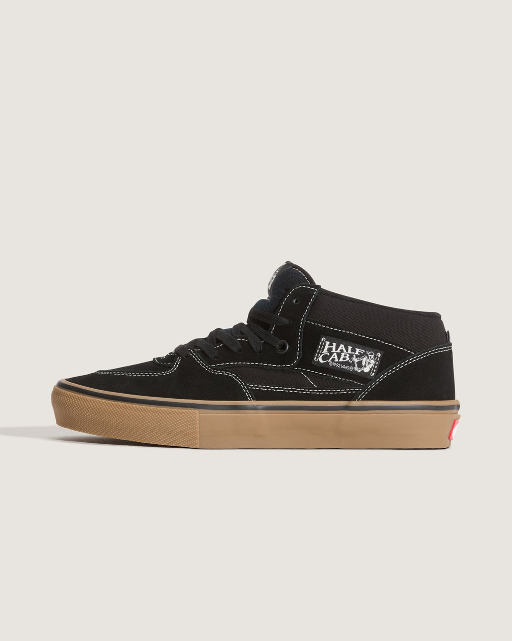 Vans Half Cab Grey Suede Gum Sole Mid-Top Unisex Skate Shoes