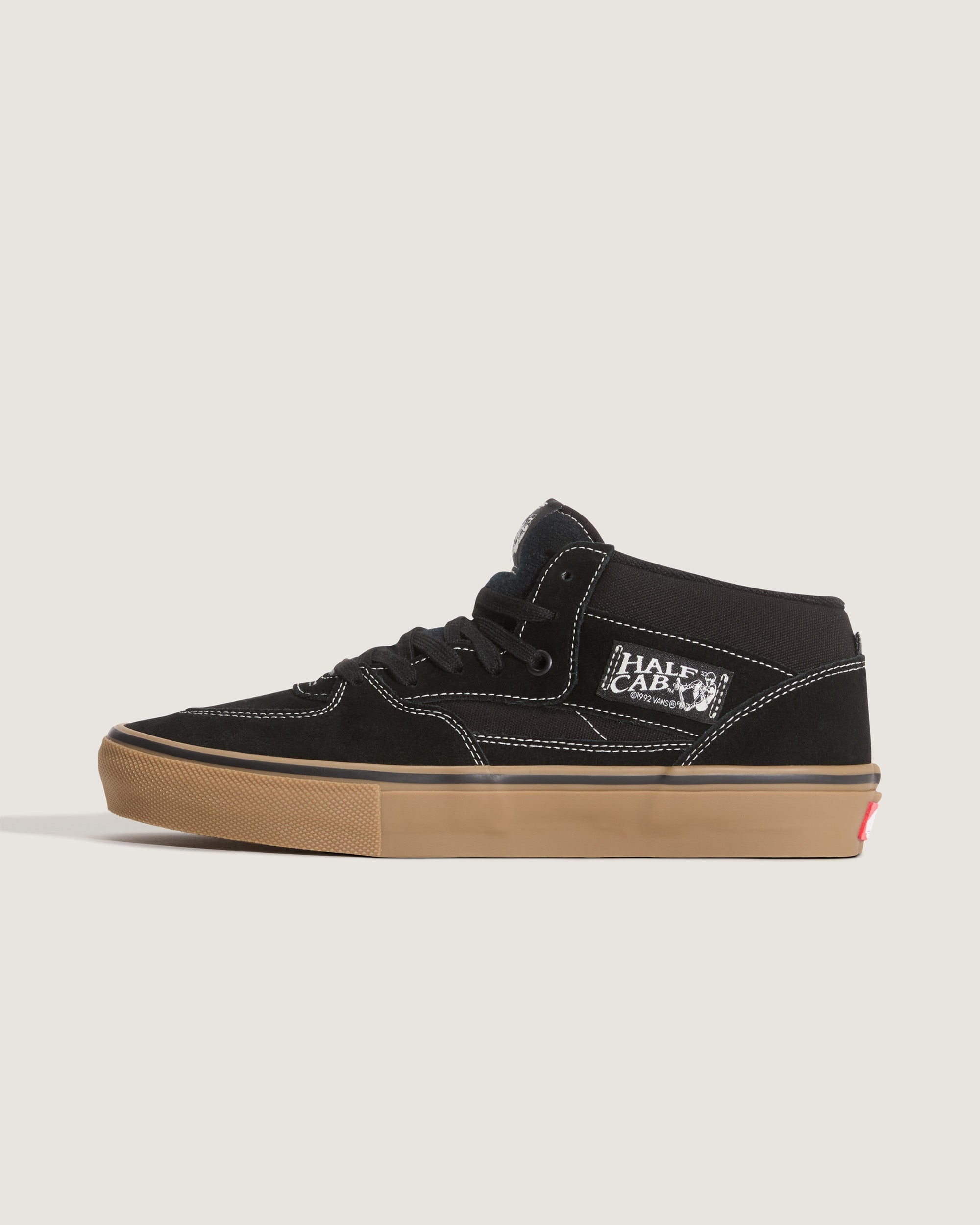 Vans Half Cab Grey Suede Gum Sole Mid-Top Unisex Skate Shoes
