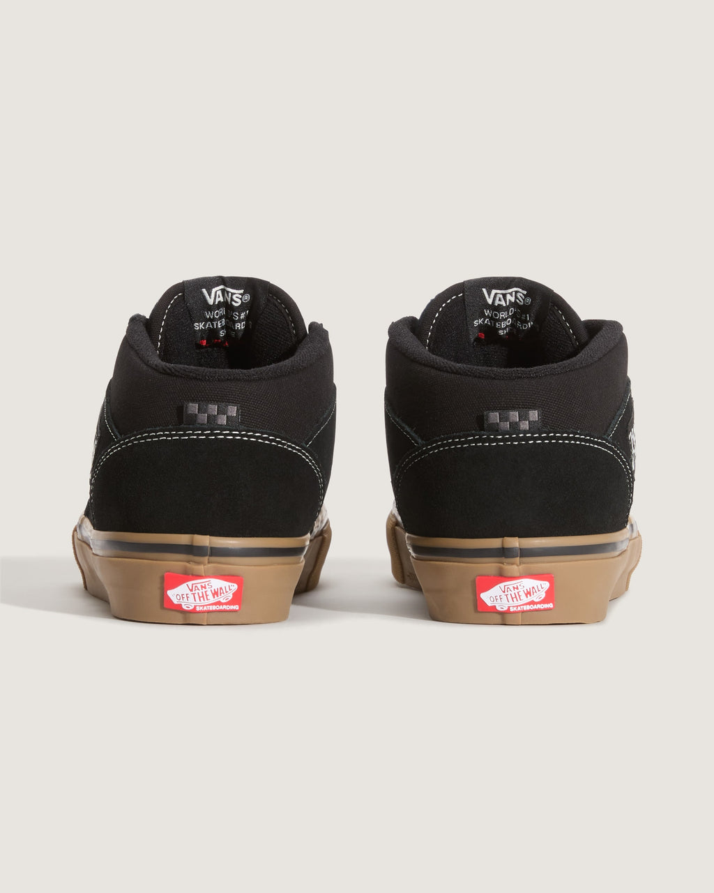 Vans Half Cab Grey Suede Gum Sole Mid-Top Unisex Skate Shoes