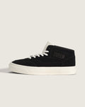 Vans Half Cab Black Suede Off-White Sole Mid-Top Unisex Skate Shoes