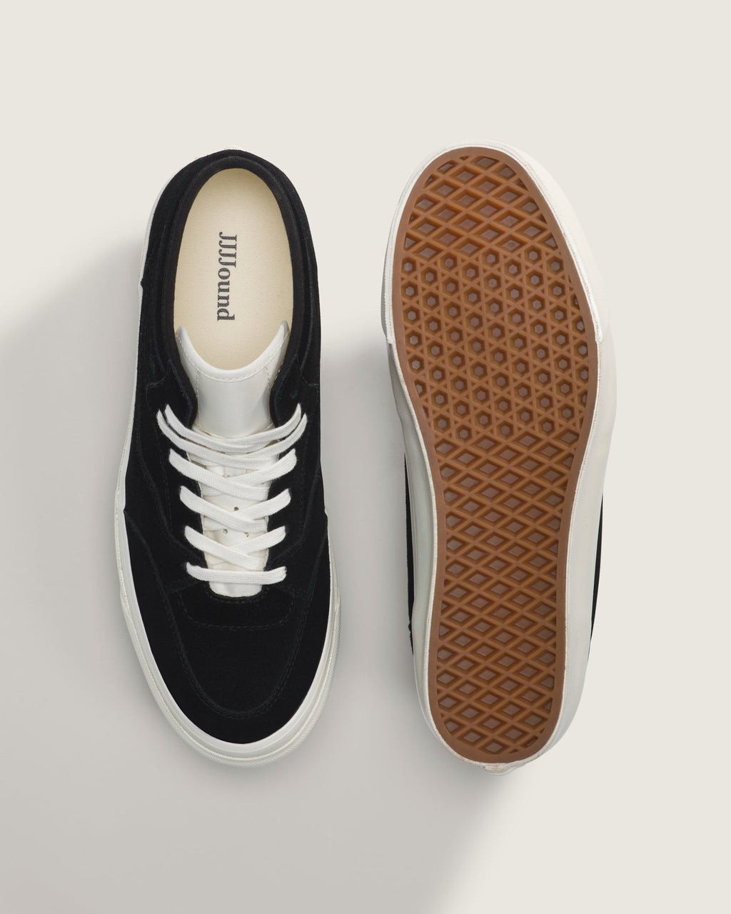 Vans Half Cab Black Suede Off-White Sole Mid-Top Unisex Skate Shoes