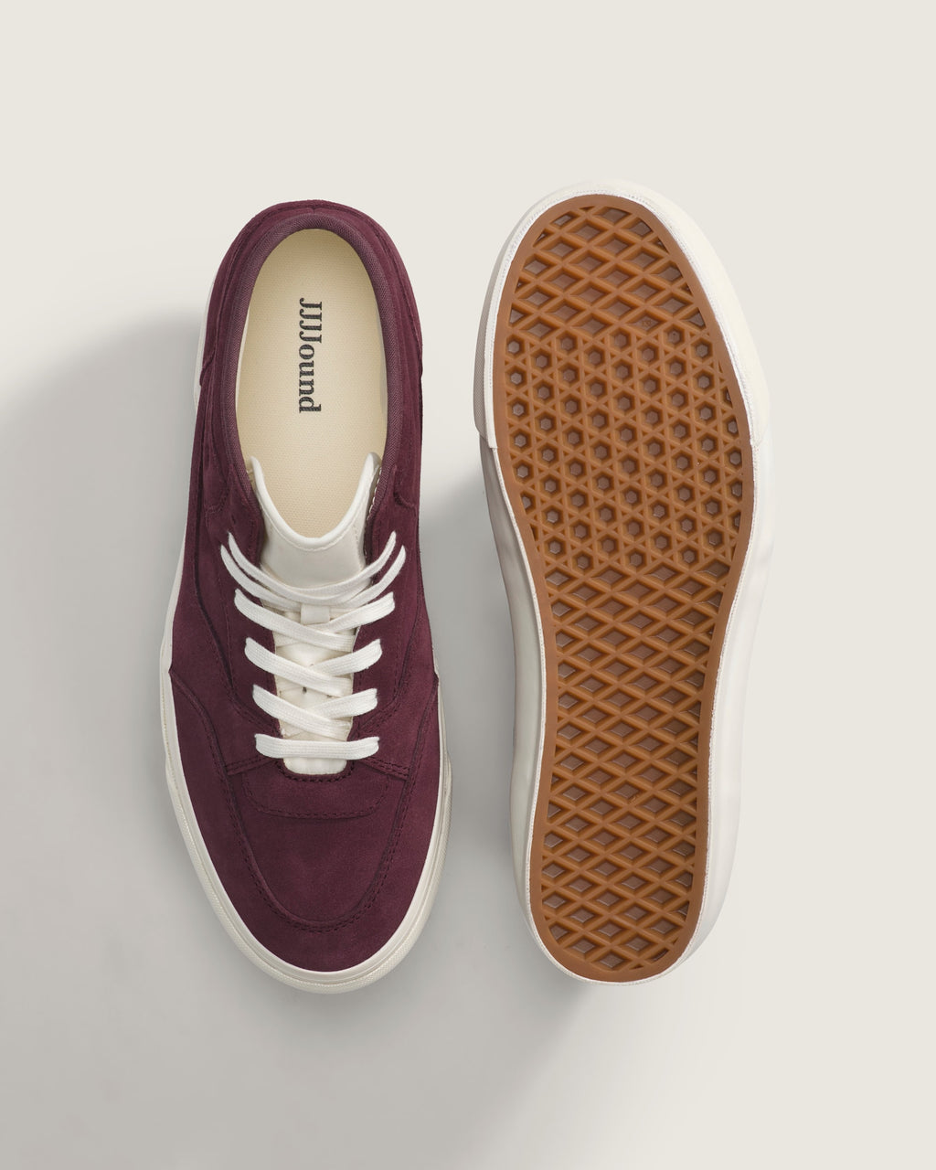 Vans Half Cab Burgundy Suede Off-White Sole Mid-Top Unisex Skate Shoes