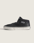 Vans Half Cab Black Leather Mesh Mid-Top Unisex Skate Shoes