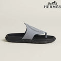 Hermès Multicolor Suede Flat Slide Sandals