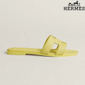 Hermès Oran Yellow Flat Sandal