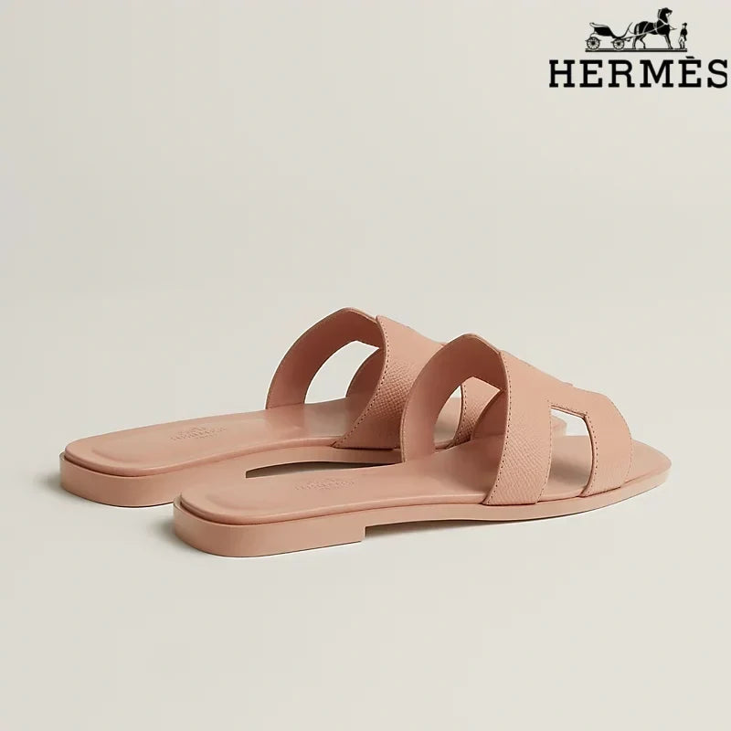 Hermès Oran Nude Flat Sandal