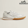 Hermès womens shoes men sneaker White and Grey Suede Sneakers