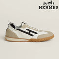 Hermès womens shoes men sneaker Trail White Beige Black Sneaker