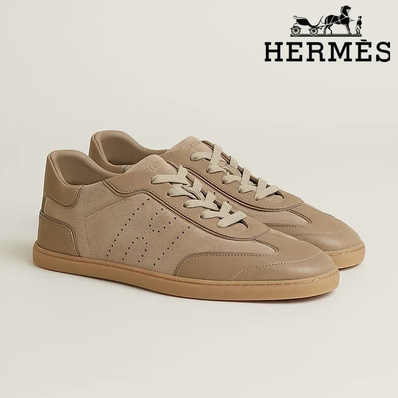Hermès Boomerang Taupe Sneaker