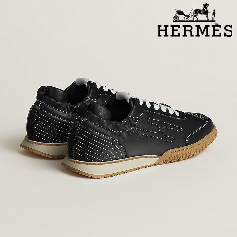 Hermès womens shoes men sneaker Trail Black Sneaker