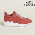 Hermès Red Suede Bouncing Sneaker