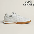 Hermès womens shoes men sneaker White Perforated Leather Sneaker