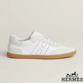 Hermès womens shoes men sneaker White Leather and Suede Low Sneakers