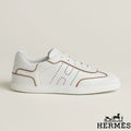 Hermès womens shoes men sneaker White Leather Perforated H Sneakers