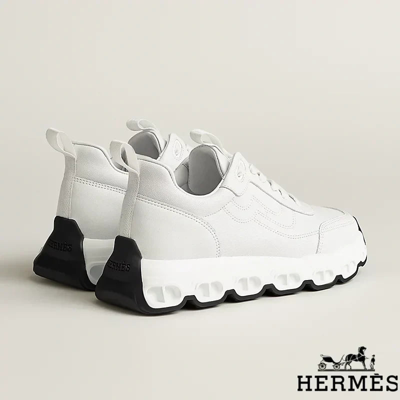 Hermès womens shoes men sneaker White Leather Chunky Sneakers