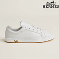 Hermès womens shoes men sneaker  White Leather Sneakers