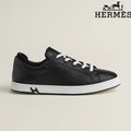 Hermès Black Leather Sneakers
