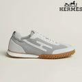 Hermès Grey and White Bouncing Sneakers