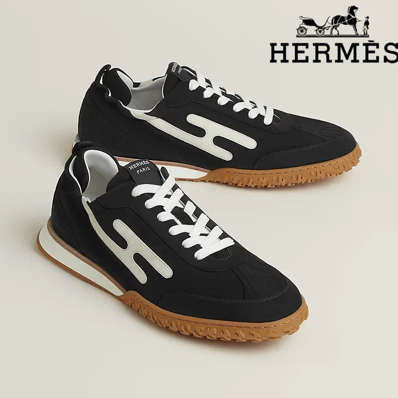 Hermès Jet Sneaker in Black and White