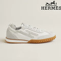 Hermès Jet Sneaker in White and Light Grey