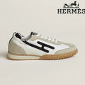 Hermès Jet Sneaker in White, Beige and Black