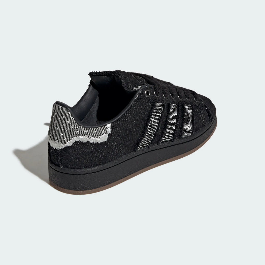 Adidas Stan Smith — Black Denim Frayed
