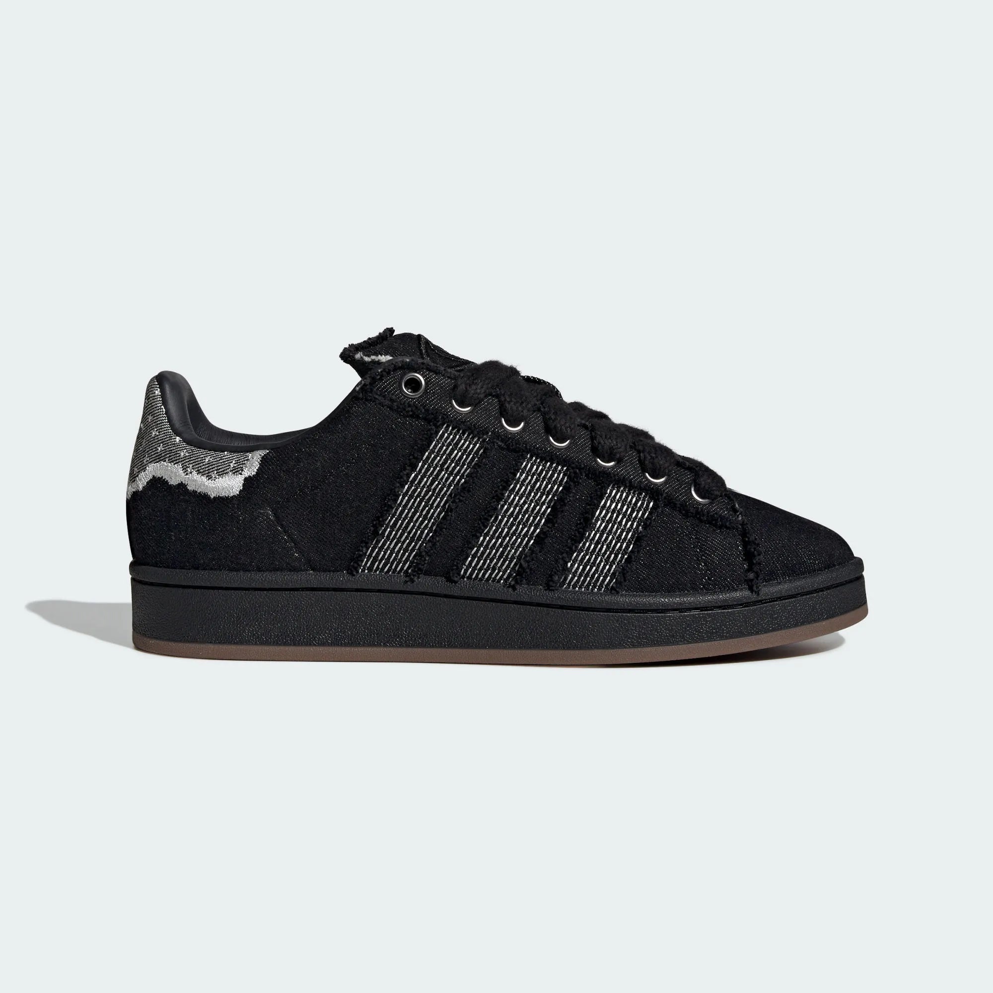 Adidas Stan Smith — Black Denim Frayed