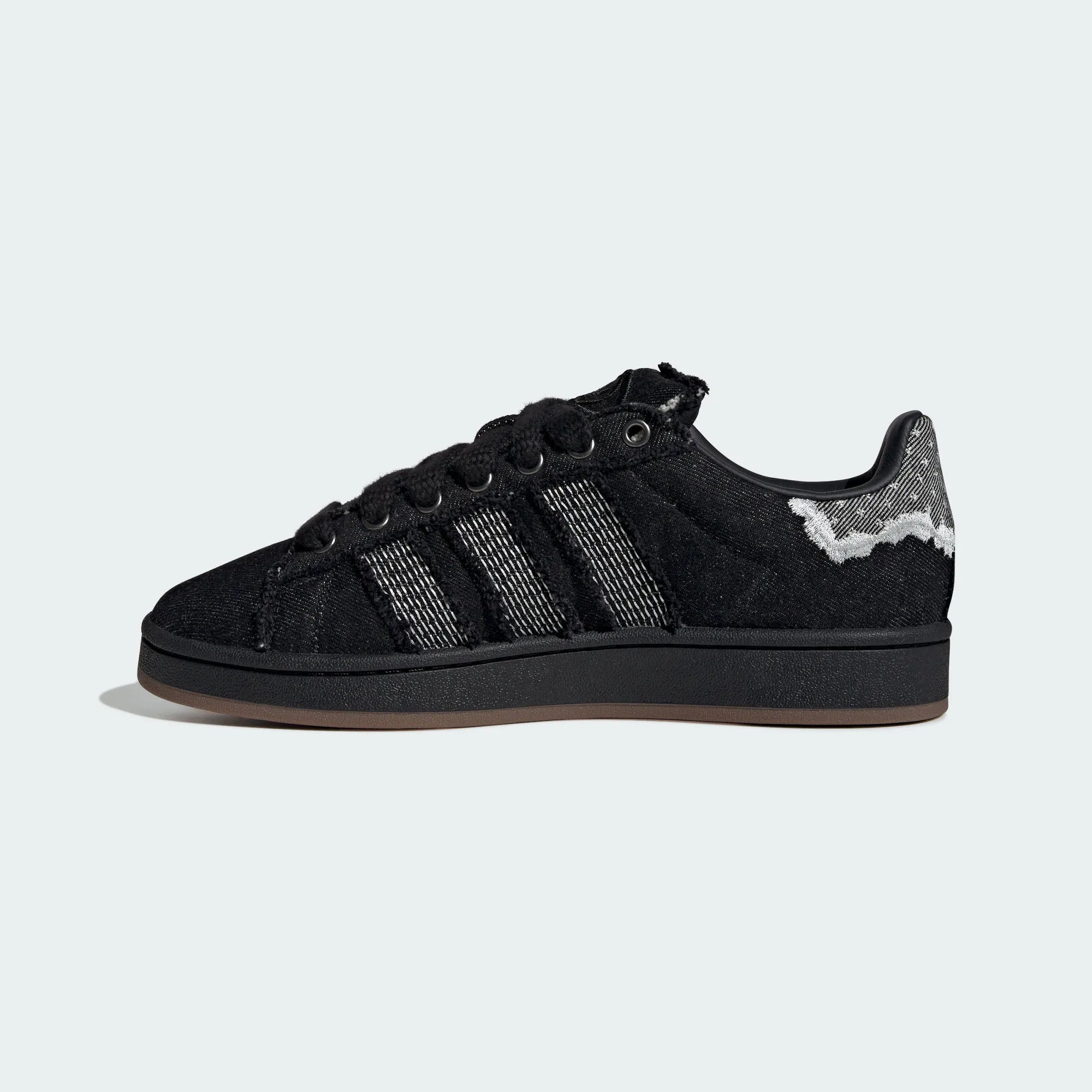 Adidas Stan Smith — Black Denim Frayed